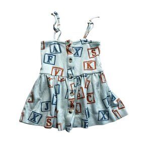 Kate Quinn Blue Alphabet Sun Dress Size 6-12 Months